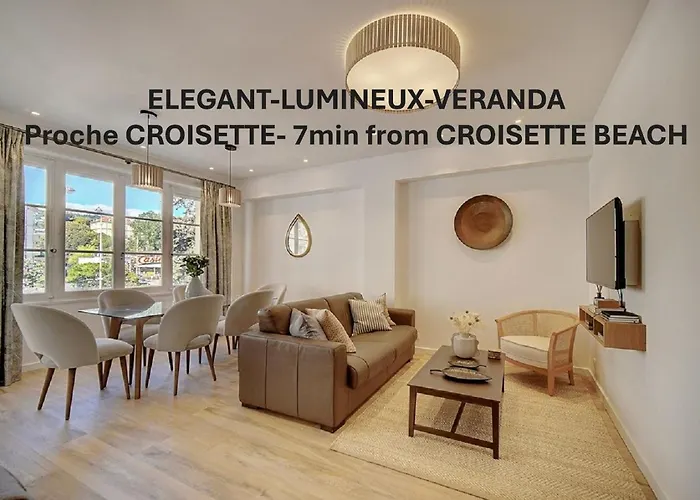Magnifique 3 Pieces Renove Cannes Centre \'Banane\' Avec Veranda ! A2B88